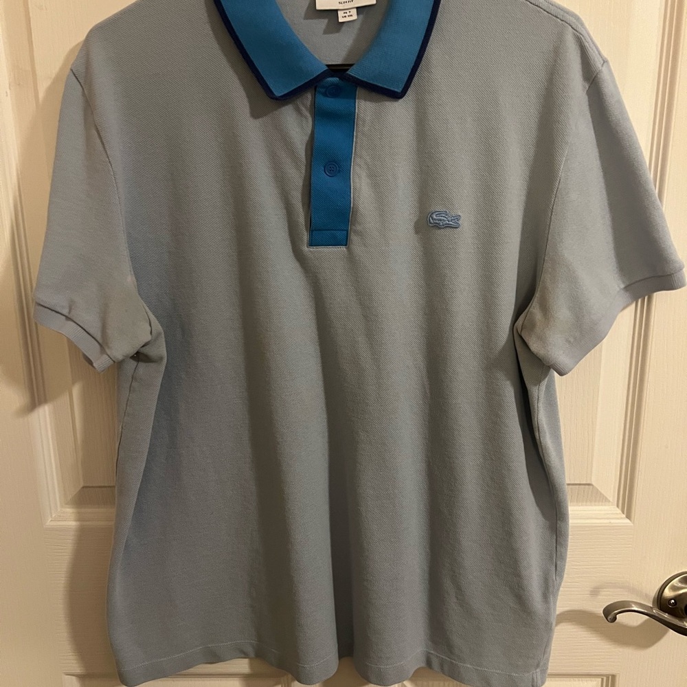 Lacoste Men's Light Blue Polo Shirt